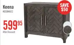 The Brick Keena 40 Solid Wood Accent Cabinet - Grey offer