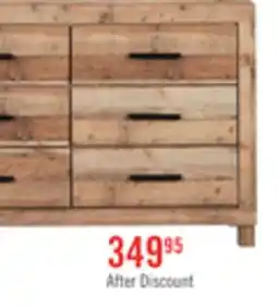 The Brick Mojave Bedroom 6-Drawer Dresser, 57.4W x 37.8H, Rustic - Natural Brown offer
