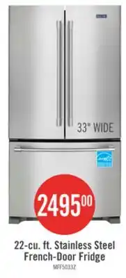 The Brick Maytag 33 22 Cu. Ft. French-Door Refrigerator - Fingerprint Resistant Stainless Steel - MRFF5033PZ offer