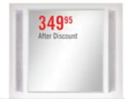 The Brick Ava Bedroom Dresser Mirror with LED Light, Glam - White offer