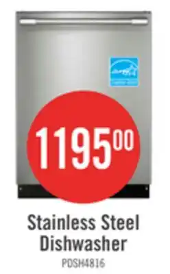 The Brick Frigidaire Professional 24'' 45 dBA Top Control Dishwasher – Stainless Steel - PDSH4816BF offer