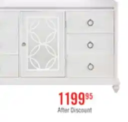 The Brick Ava Bedroom 7-Drawer Dresser with LED Light, 67W x 39H, Glam - White offer