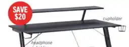 The Brick Sparta Gaming Desk - Black offer