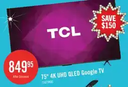 The Brick TCL 75 Q79K QLED 4K UHD Smart Google TV (75Q79K) – 2025 Model offer