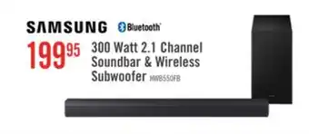 The Brick SAMSUNG B-Series 2.1 Channel Soundbar with Wireless Subwoofer (HW-B550F/ZC) offer