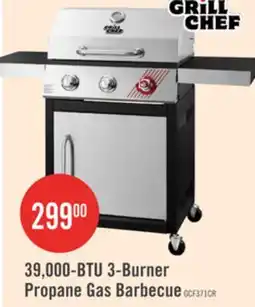 The Brick 39,000-BTU 3-Burner Propane Gas Barbecue offer