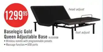 The Brick Baselogic Gold Queen Adjustable Base offer