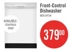 The Brick Midea 24 Front-Control Dishwasher with Interior Light - MDF24P2BWW offer