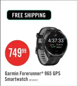 The Brick Garmin Forerunner 965 Gps Smartwatch - Fitness Tracker W/ Multi-band Gps - Black offer