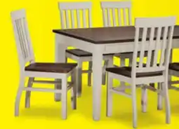 Leon's Caylie 7-Piece Dining Set - Ivory, Driftwood offer