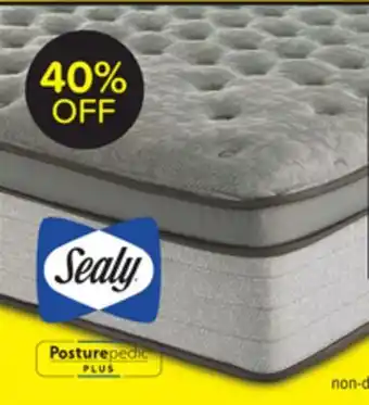 Leon's Sealy Posturepedic Plus Sterling Milana II Luxury Plush Eurotop Queen Mattress offer