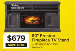 Leon's Preston 59.75 Fireplace TV Stand - Charcoal offer