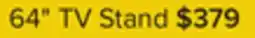 Leon's Sean 63.75 TV Stand- Grey Stone offer