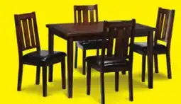 Leon's Boyd 5-Piece Dining Set - Dark Brown Cherry offer