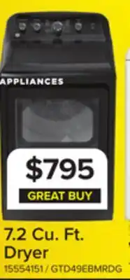 Leon's GE Diamond Grey Electric Dryer with SaniFresh Cycle (7.2 cu.ft.) - GTD49EBMRDG offer