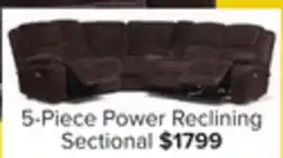 Leon's Maxwell 5-Piece Power Reclining Sectional - Brown offer