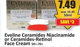 Starsky Eveline Ceramides Niacinamide or Ceramides-Retinol Face Cream offer