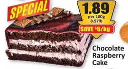 Starsky Chocolate Raspberry Cake offer