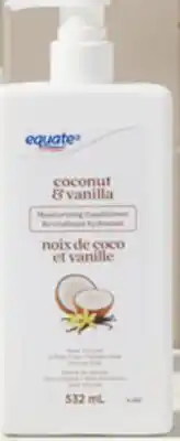 Walmart Equate coconut & vanilla shampoo or conditioner offer