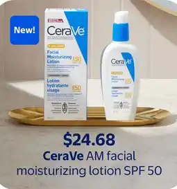 Walmart CeraVe AM facial moisturizing lotion SPF 50 offer