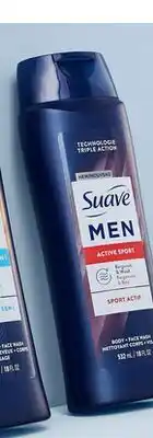 Walmart Suave Men Hydrating 3-in-1 or Active Sport body wash offer
