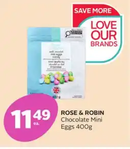 Rexall ROSE & ROBIN Chocolate Mini Eggs offer