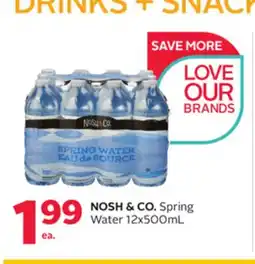 Rexall NOSH & CO. Spring Water offer