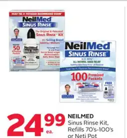 Rexall NEILMED Sinus Rinse Kit, Refills 70' s-100's or Neti Pot offer