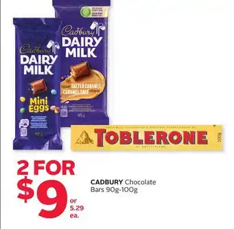 Rexall CADBURY Chocolate Bars offer
