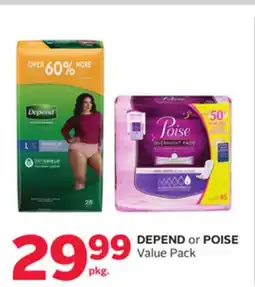 Rexall DEPEND or POISE Value Pack offer