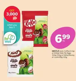 Rexall NESTLÉ Aero, Coffee Crisp or KitKat Hide Me Eggs 100g-153g or KitKat Bunny or Lamb 85g-125g offer