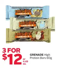 Rexall GRENADE High Protein Bars offer