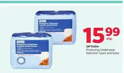 Rexall OPTION+ Protective Underwear offer
