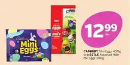 Rexall CADBURY Mini Eggs 400g or NESTLÉ Assorted Hide Me Eggs 300g offer
