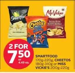 Rexall SMARTFOOD 170g-220g, CHEETOS 180g-310g or MISS VICKIE'S 200g-220g offer