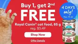 Petsmart Royal Canin Cat food offer