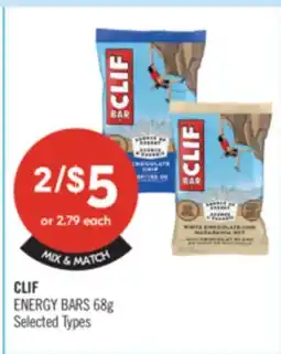 Shoppers Drug Mart CLIF ENERGY BARS offer