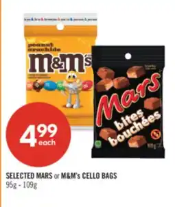 Shoppers Drug Mart SELECTED MARS or M&M's CELLO BAGS offer