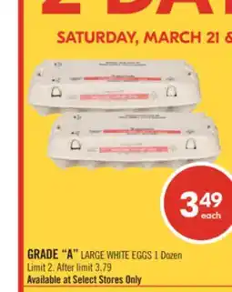 Shoppers Drug Mart GRADE A LARGE WHITE EGGS offer