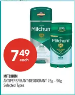 Shoppers Drug Mart MITCHUM ANTIPERSPIRANT/DEODORANT offer
