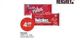 Shoppers Drug Mart TWIZZLERS CANDY 311g-454g offer