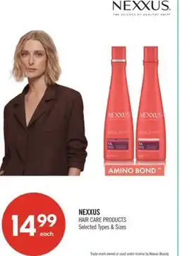 Shoppers Drug Mart NEXXUS HAIR CARE PRODUCTS offer