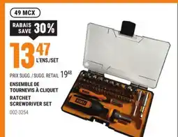 BMR ENSEMBLE DE TOURNEVIS À CLIQUET offer