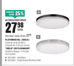 BMR PLAFONNIER DEL  ORELIS  offer