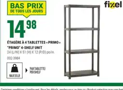 BMR ÉTAGÈRE À 4 TABLETTES  PRIMO  offer