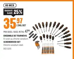 BMR ENSEMBLE DE TOURNEVIS offer