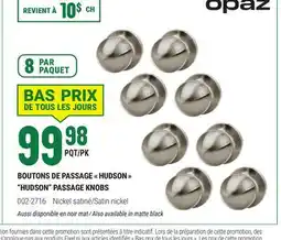 BMR BOUTONS DE PASSAGE  HUDSON  offer