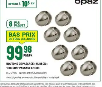 BMR BOUTONS DE PASSAGE  HUDSON  offer