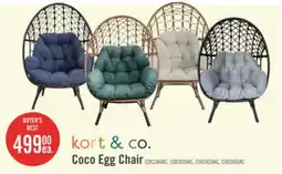 The Brick Kort & Co. Coco Egg Chair offer