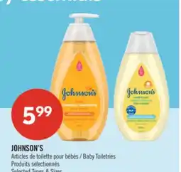 Pharmaprix JOHNSON'S Baby Toiletries offer